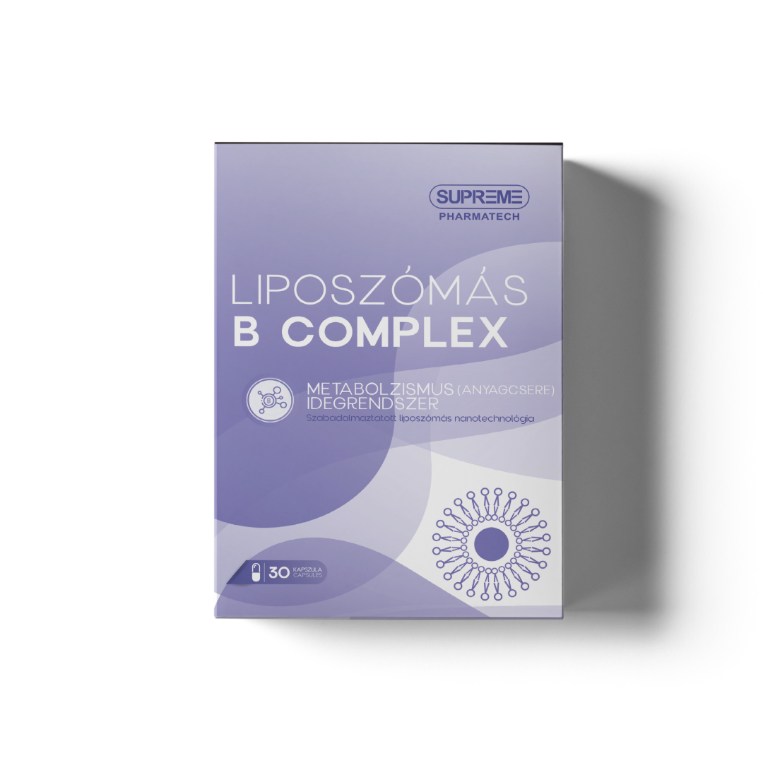 Supreme Pharmatech Liposzómás B Komplex – a fáradtság csökkentéséért és a zavartalan energiatermelő folyamatokért